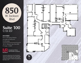 850 W Jackson Blvd, Chicago, IL for lease Floor Plan- Image 1 of 11