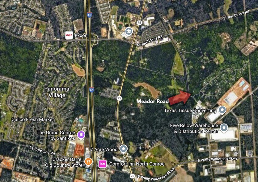 Meador Road, Conroe, TX for sale - Aerial - Image 2 of 2