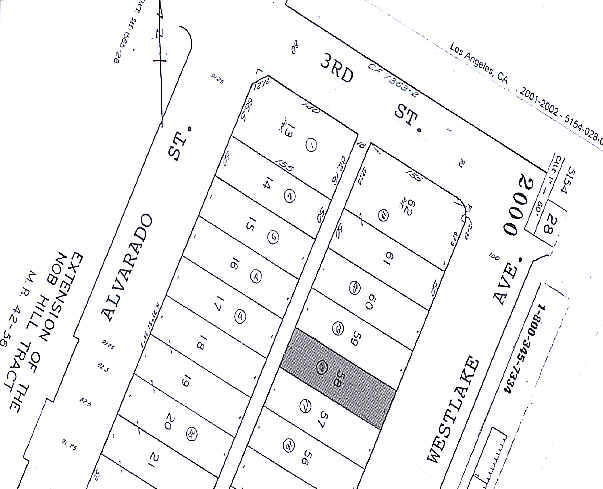 325 S Westlake Ave, Los Angeles, CA à vendre - Plan cadastral - Image 2 de 5