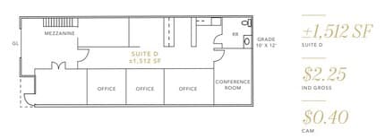 1610 Dell Ave, Campbell, CA à louer Plan d’étage- Image 1 de 1