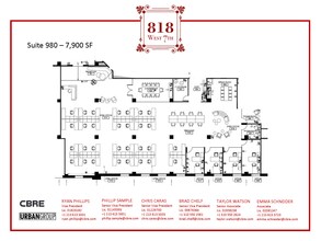 818 W 7th St, Los Angeles, CA à louer Plan d  tage- Image 1 de 1