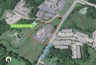 3770 Capital Ave SW, Battle Creek, MI - AERIAL  map view