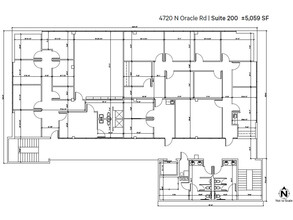 4720 N Oracle Rd, Tucson, AZ à louer Plan d’étage- Image 1 de 1