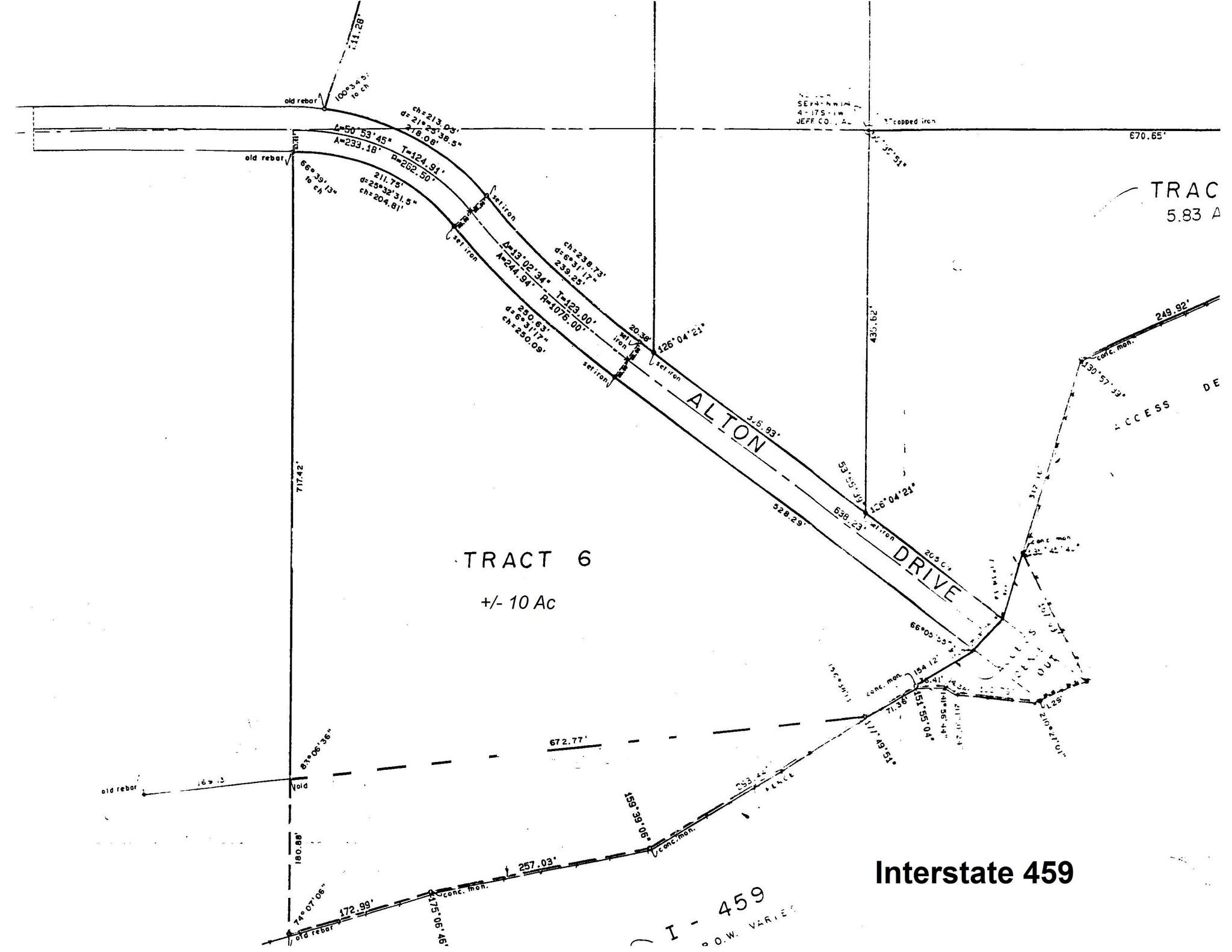 1251 and 1255 Alton Drive, Birmingham, AL for sale Plat Map- Image 1 of 2