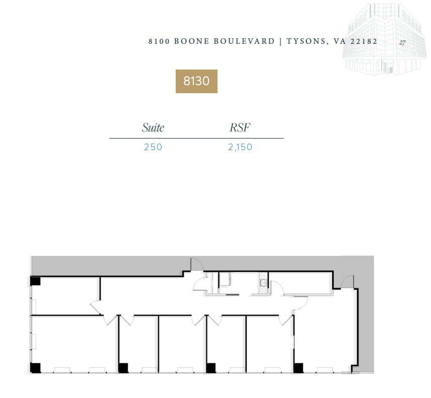 8100 Boone Blvd, Vienna, VA for lease Floor Plan- Image 1 of 1