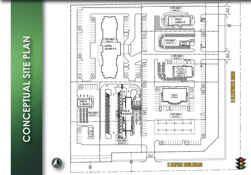 NWC Ellsworth Rd & Empire Blvd, Queen Creek, AZ à louer - Plan de site - Image 3 de 3