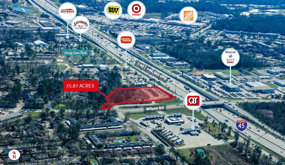 SEC I-45 and Wilson Rd, Conroe, TX à vendre - Photo du bâtiment - Image 1 de 1