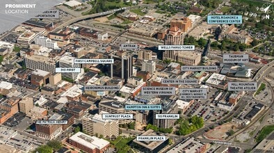 310 First St, Roanoke, VA - AERIAL  map view - Image1