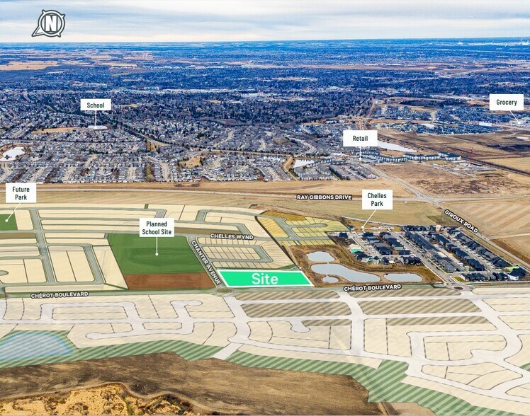 Chérot Blvd, St. Albert, AB à vendre - Aérien - Image 2 de 2