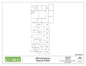 26622 Woodward Ave, Royal Oak, MI for lease Floor Plan- Image 1 of 1