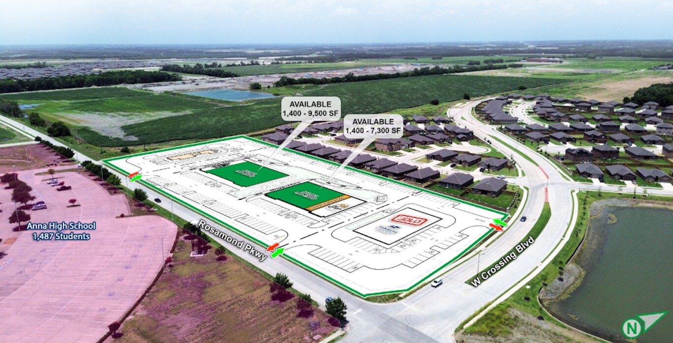 NWC of West Crossing & Rosamond Pkwy blvd, Anna, TX à louer Photo du bâtiment- Image 1 de 11