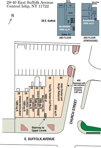 Plus de détails pour 28-40 E Suffolk Ave, Central Islip, NY - Bureau à louer