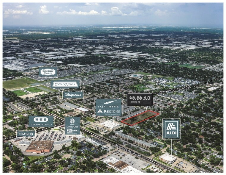 2711 Teague Rd, Houston, TX for sale - Aerial - Image 3 of 4