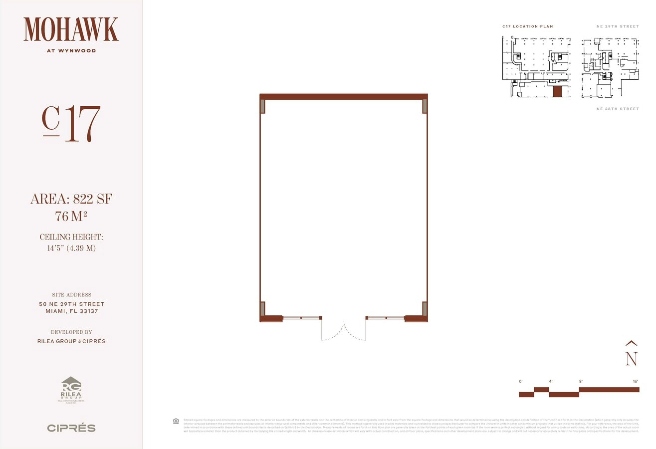 50 NE 29th St, Miami, FL 33137 - Unité C-17 -  - Plan d’étage - Image 1 of 1