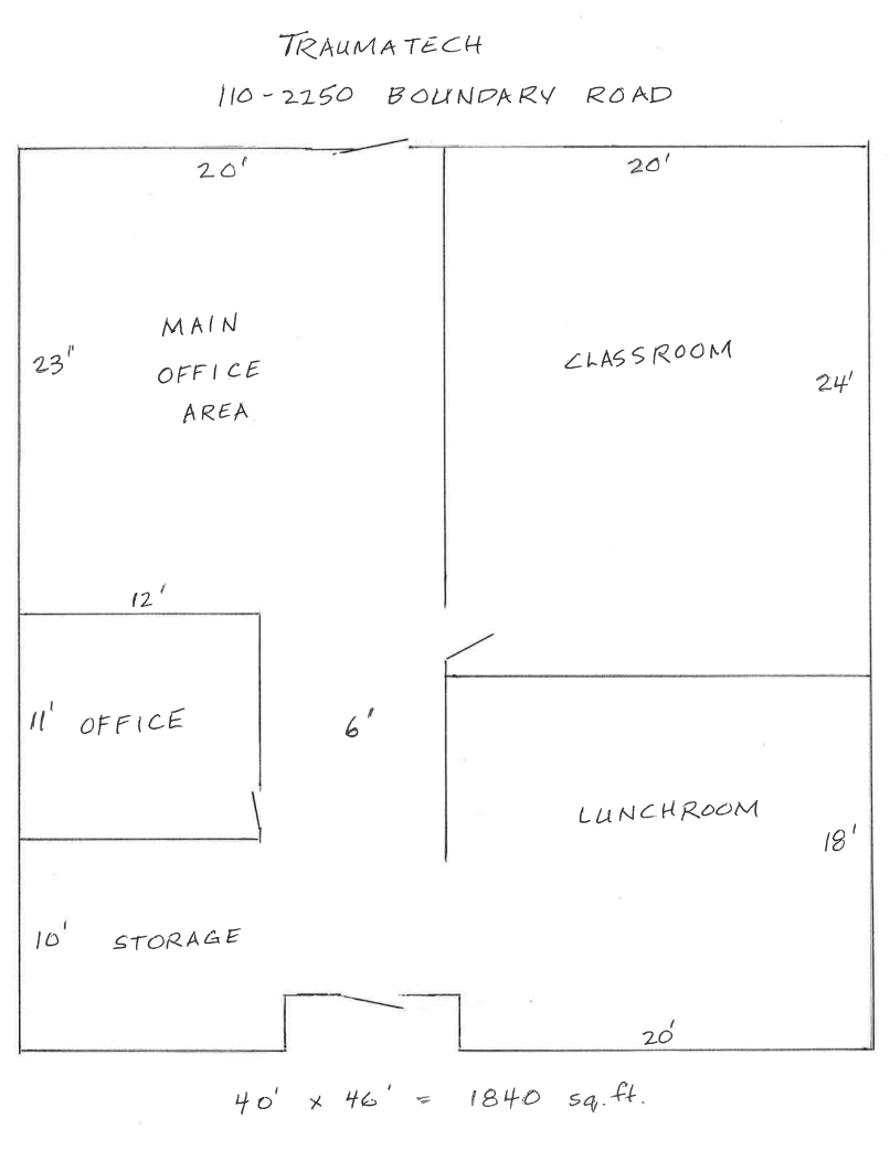 2250 Boundary Rd, Burnaby, BC à louer Plan d  tage- Image 1 de 1