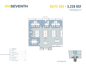 810 Seventh Ave, New York, NY à louer Plan d  tage- Image 1 de 1