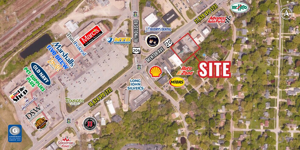 7444 Mentor Ave, Mentor, OH à louer - Aérien - Image 1 de 3