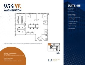 954 W Washington Blvd, Chicago, IL à louer Plan d’étage- Image 1 de 8