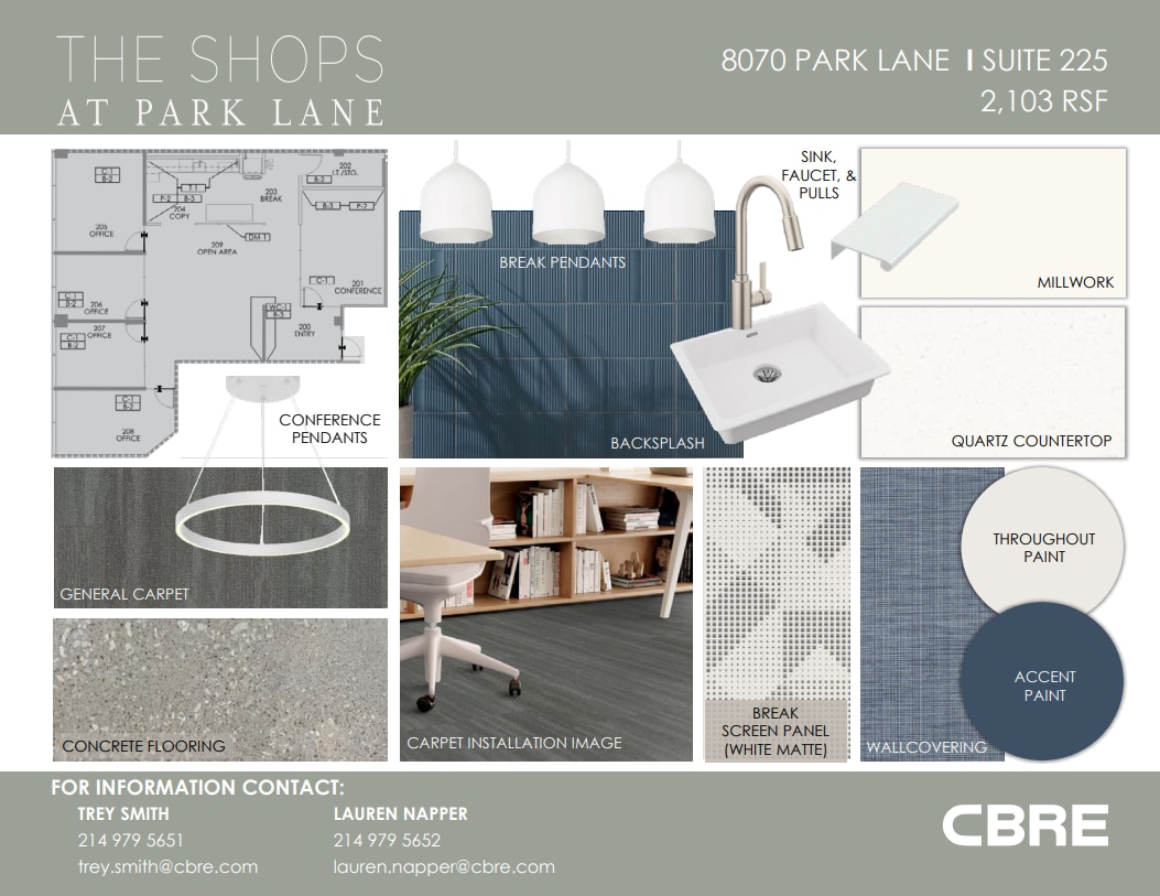 8080 Park Ln, Dallas, TX à louer Plan d’étage- Image 1 de 1