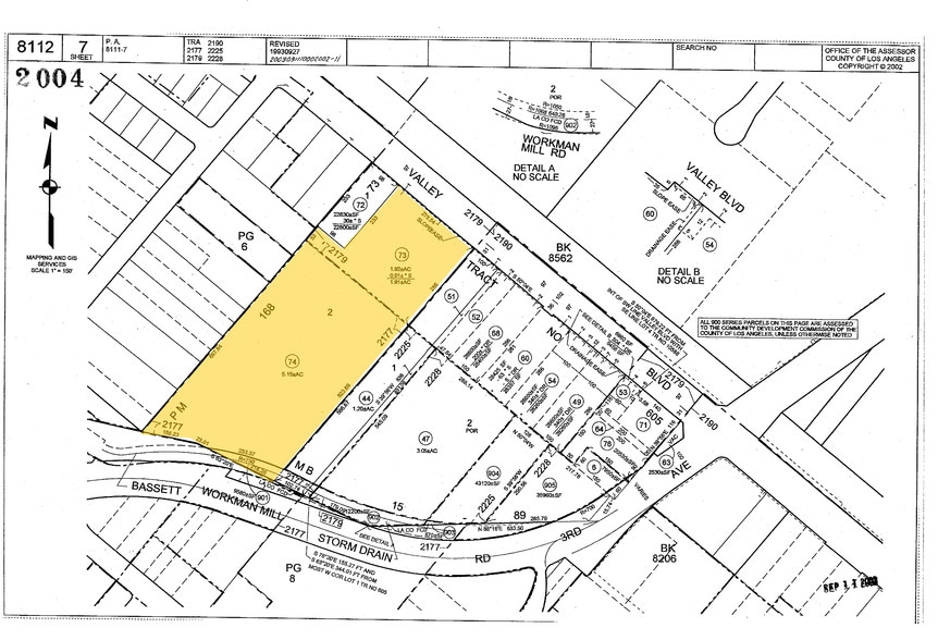 13668 Valley Blvd, City of Industry, CA for lease - Plat Map - Image 2 of 6