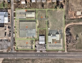 2910 S Glenn Ave, Oklahoma City, OK - Aérien Vue de la carte
