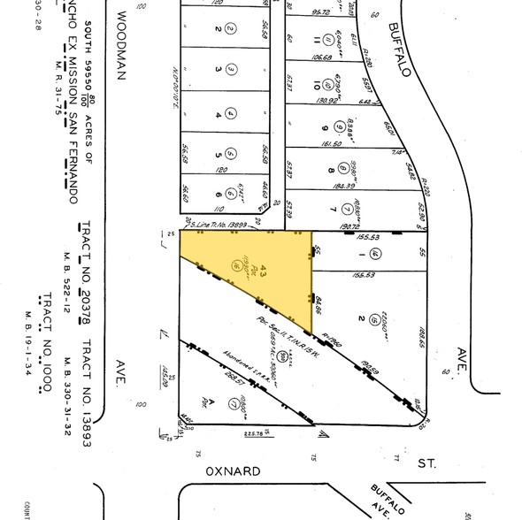 6016-6024 Woodman Ave, Van Nuys, CA à louer - Plan cadastral - Image 2 de 2