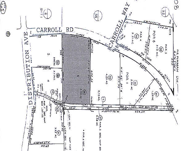 7455-7465 Carroll Rd, San Diego, CA à louer - Plan cadastral - Image 2 de 6