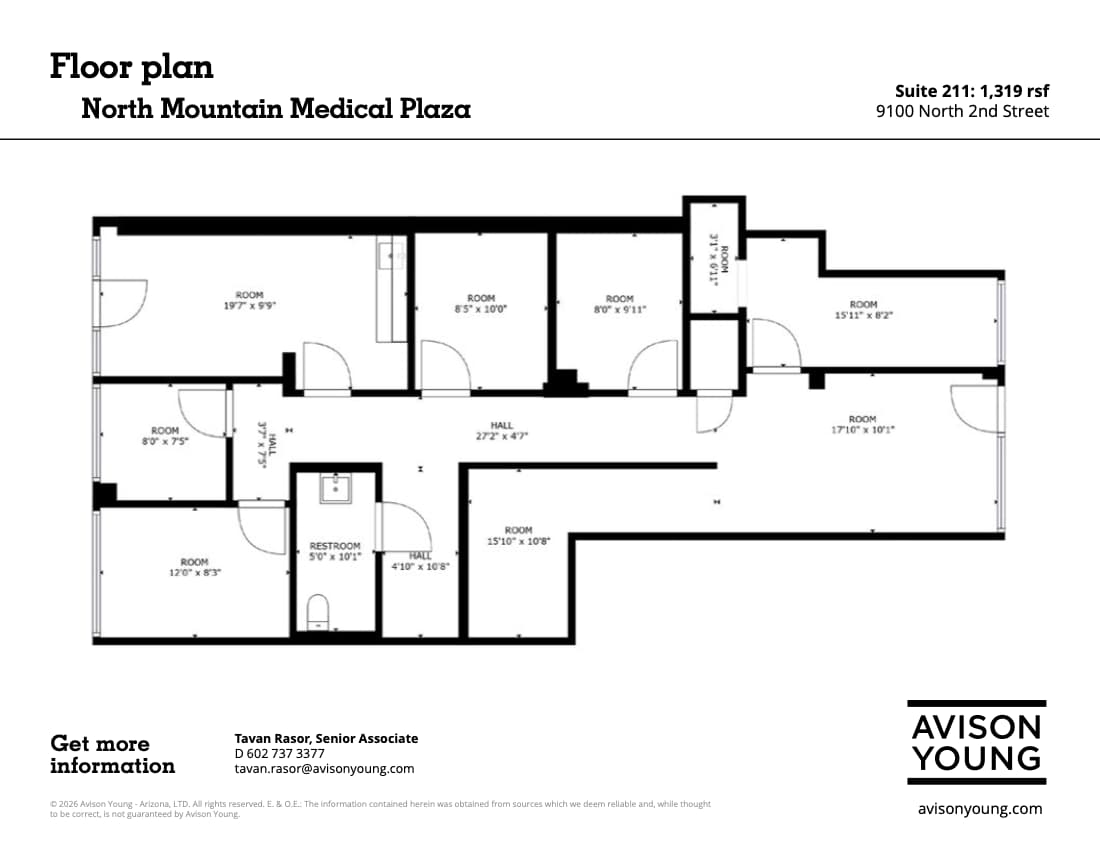 9100 N 2nd St, Phoenix, AZ à louer Plan d’étage- Image 1 de 1