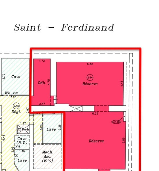47 Rue Saint-Ferdinand, Paris for lease - Floor Plan - Image 3 of 4