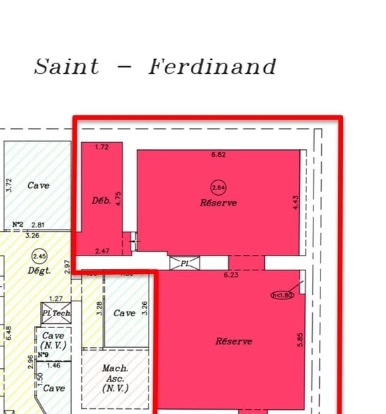 47 Rue Saint-Ferdinand, Paris à louer - Plan d’étage - Image 3 de 4