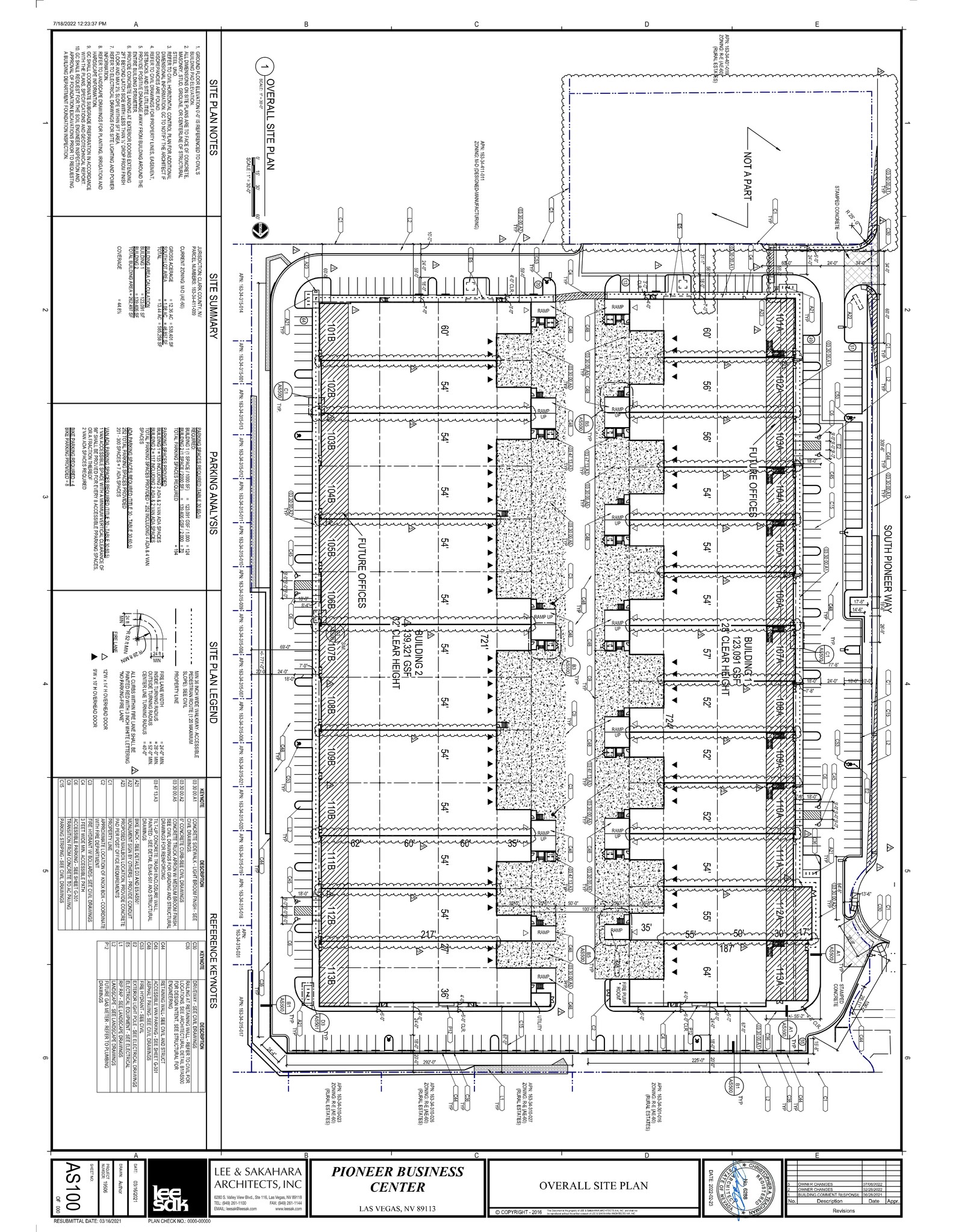 6370 S Pioneer Way, Las Vegas, NV for lease Site Plan- Image 1 of 19