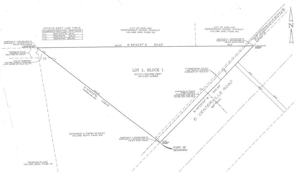 529 E Centerville Rd, Garland, TX à vendre - Plan cadastral - Image 2 de 4