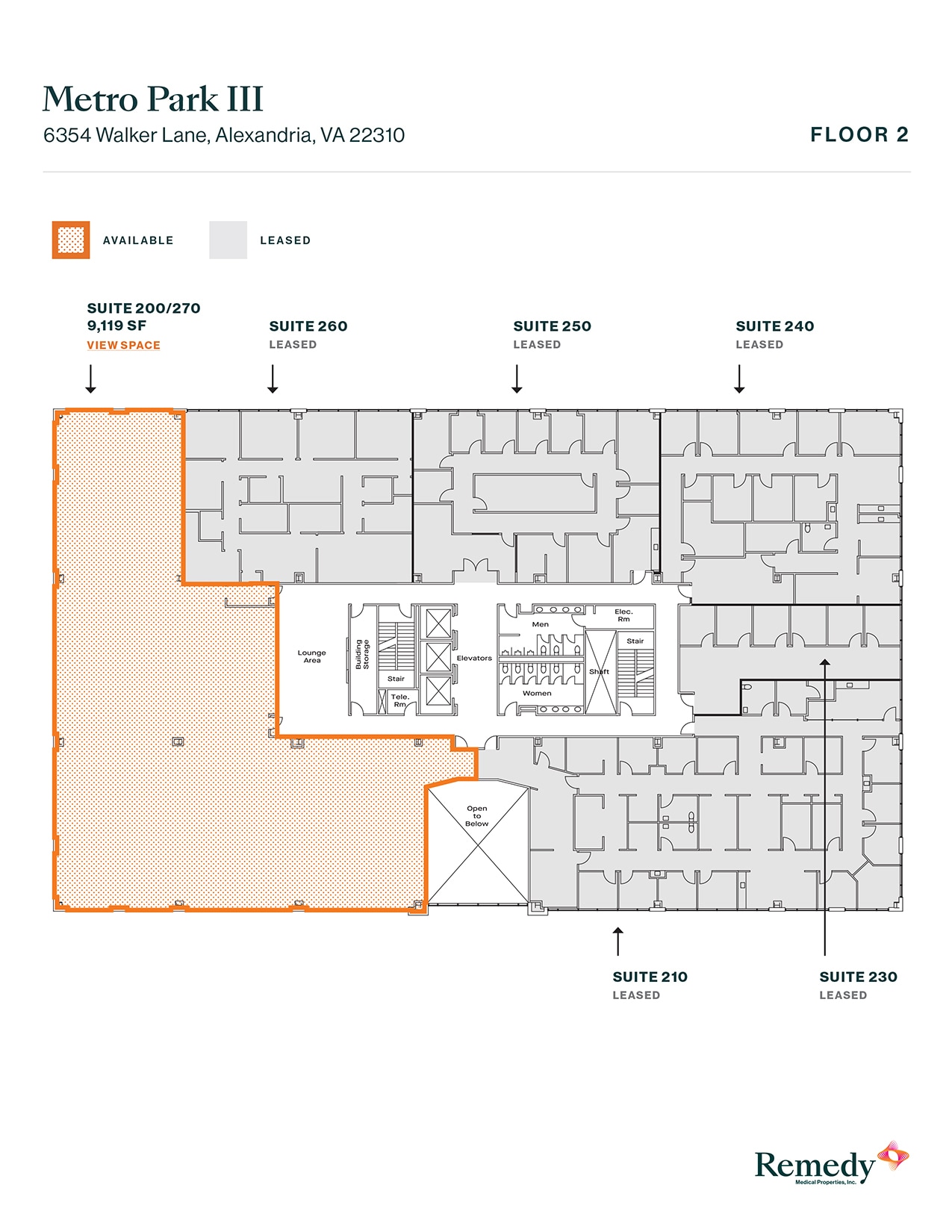 6354 Walker Ln, Alexandria, VA for lease Floor Plan- Image 1 of 2