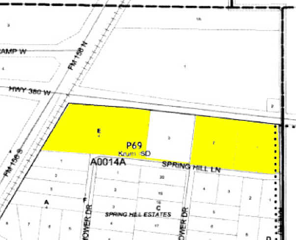 11555 US Highway 380 W, Krum, TX à vendre - Plan cadastral - Image 1 de 1