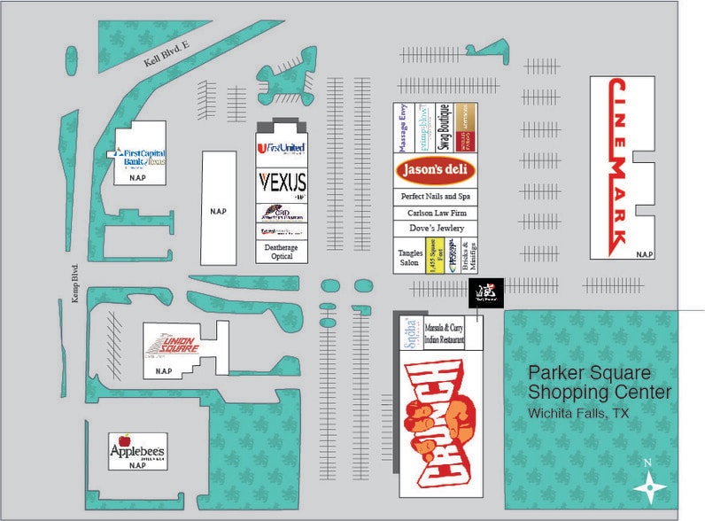 Kell Blvd, Wichita Falls, TX à louer - Plan de site - Image 2 de 12