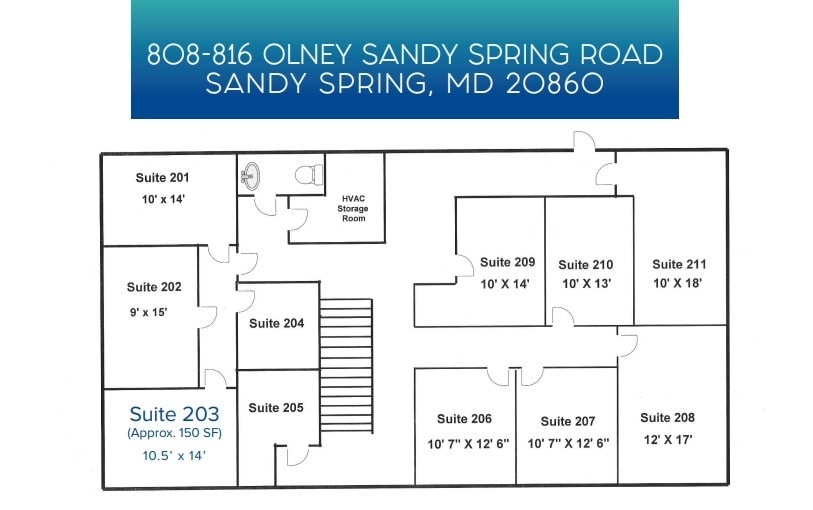 804-816 Olney Sandy Spring Rd, Sandy Spring, MD for lease Floor Plan- Image 1 of 1