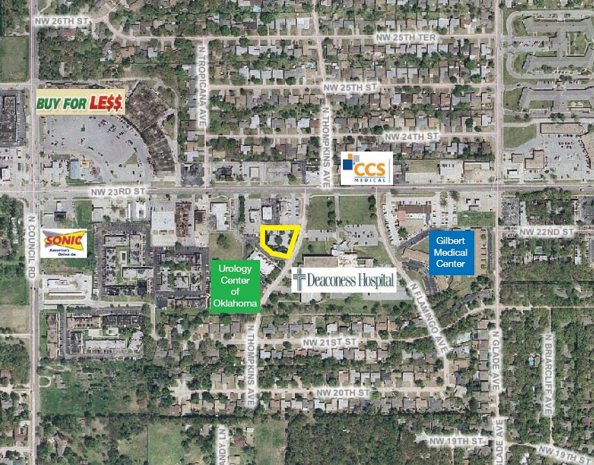 2375 N Thompkins Ave, Bethany, OK for sale Aerial- Image 1 of 17