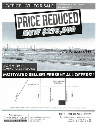 More details for 3950 Washington Pkwy Ln, Idaho Falls, ID - Land for Sale
