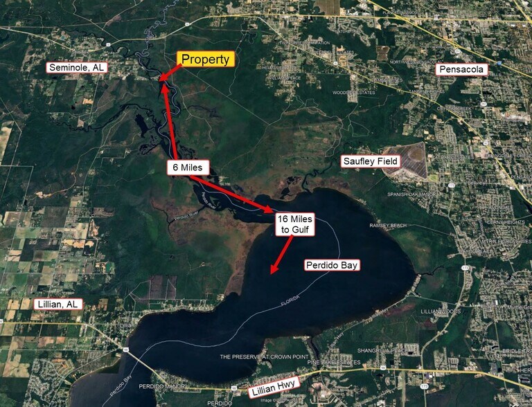 19370 River Landing Rd, Seminole, AL à vendre - Aérien - Image 2 de 6