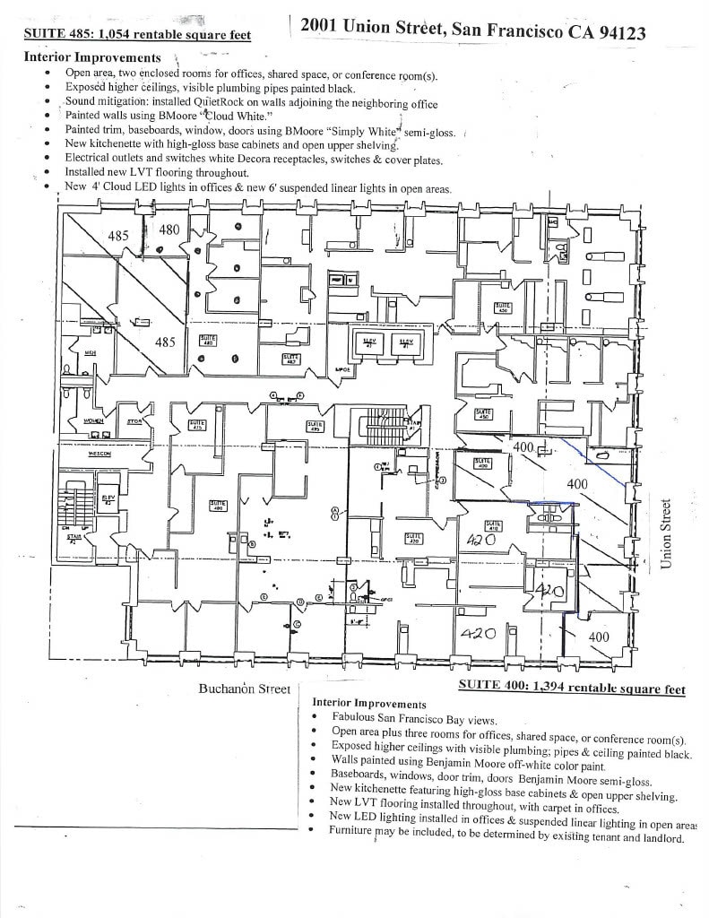 2001 Union St, San Francisco, CA for lease Floor Plan- Image 1 of 6