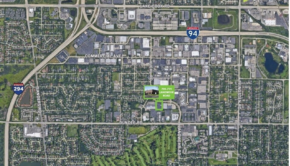 700-714 Landwehr Rd, Northbrook, IL for lease - Aerial - Image 2 of 3