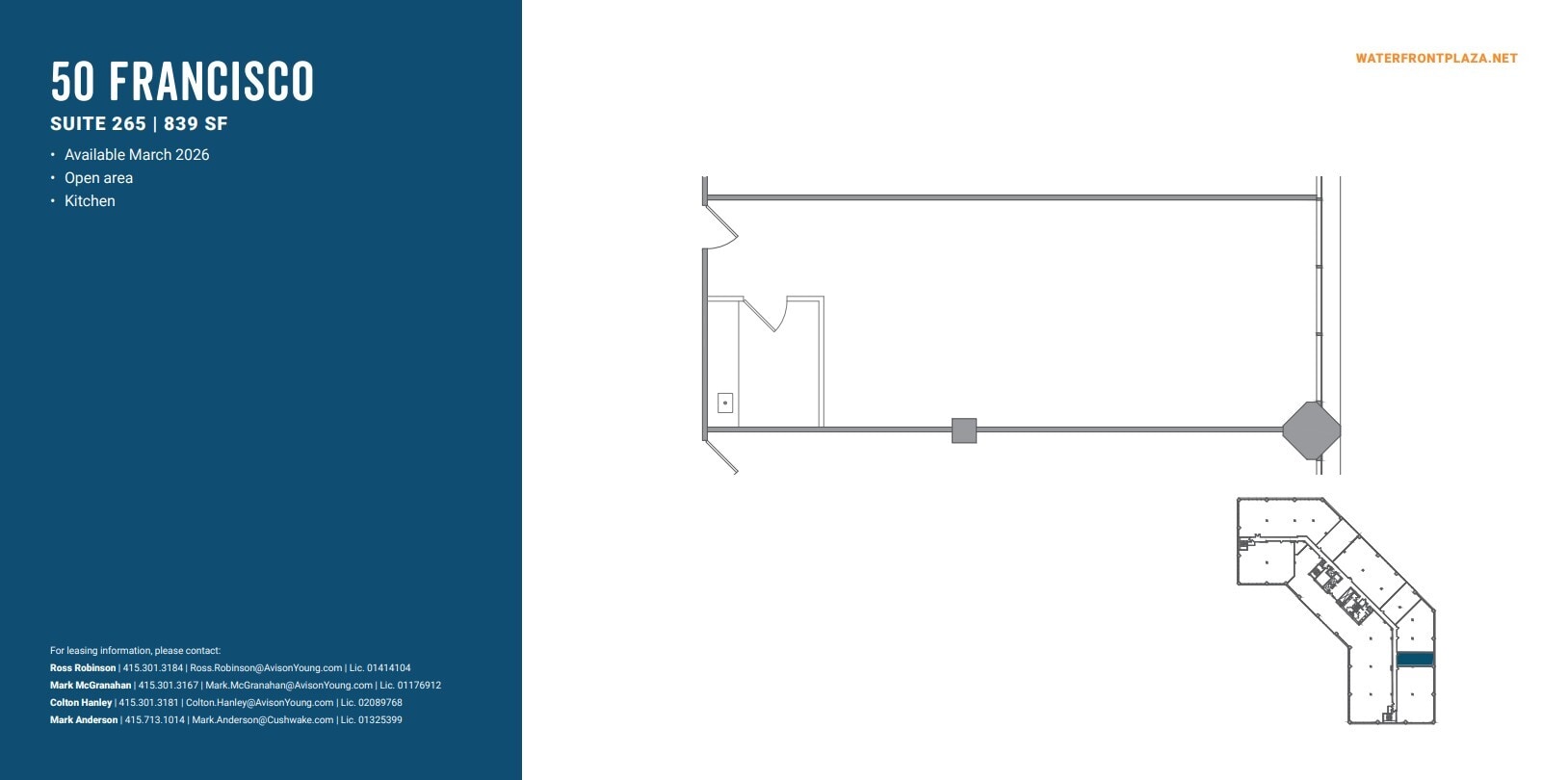 50 Francisco St, San Francisco, CA for lease Floor Plan- Image 1 of 1