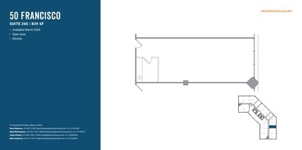 50 Francisco St, San Francisco, CA for lease Floor Plan- Image 1 of 1