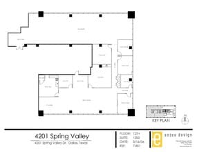 4201 Spring Valley Rd, Dallas, TX à louer Plan d’étage- Image 1 de 2