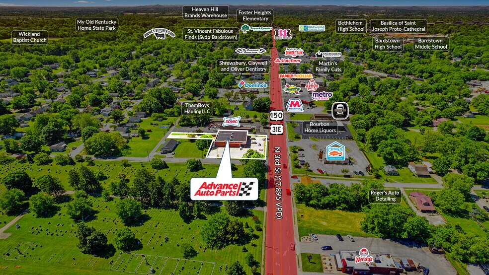 725 N 3rd St, Bardstown, KY à vendre - Photo du bâtiment - Image 2 de 5