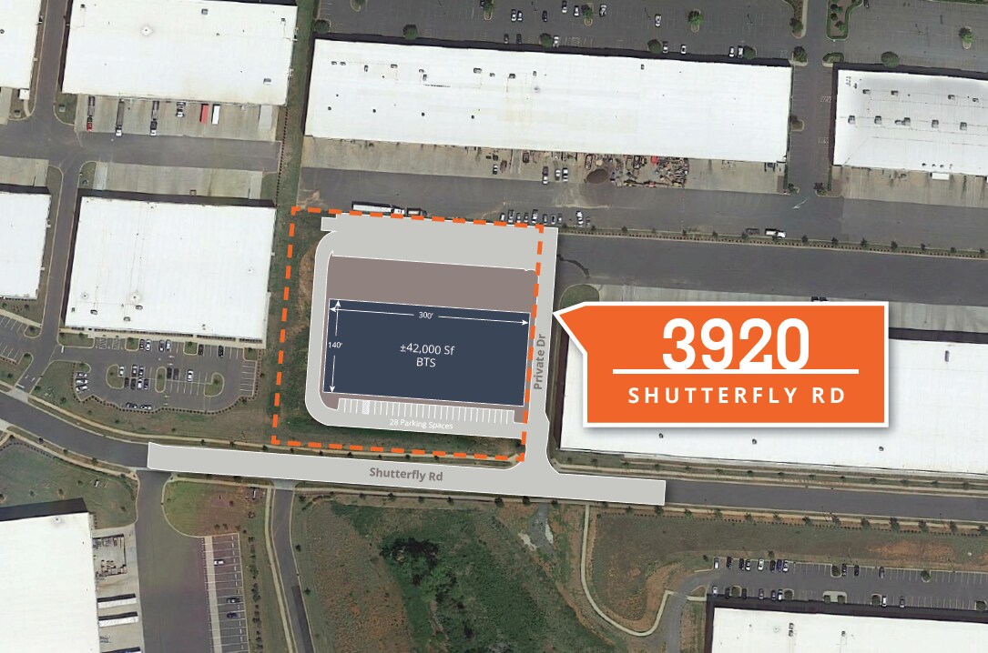 3920 Shutterfly Road, Charlotte, NC à louer Photo du bâtiment- Image 1 de 2