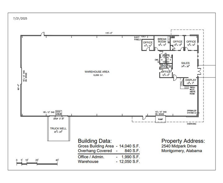 2540 Midpark Rd, Montgomery, AL à louer - Plan d’étage - Image 2 de 4