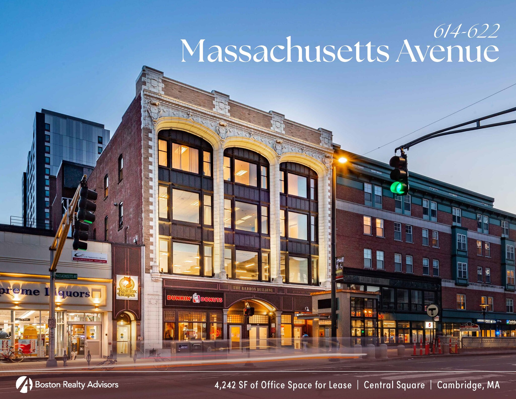 614-622 Massachusetts Ave, Cambridge, MA for lease Building Photo- Image 1 of 5