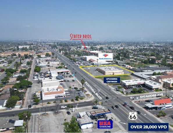 333 E Foothill Blvd, Rialto, CA for lease - Aerial - Image 2 of 6