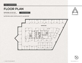 5200 Lankershim Blvd, North Hollywood, CA à louer Plan d’étage- Image 1 de 1